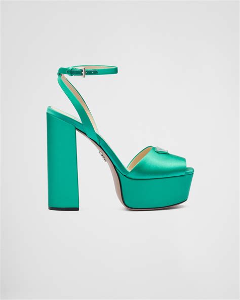 prada sport womens sandals|Prada high heeled satin sandals.